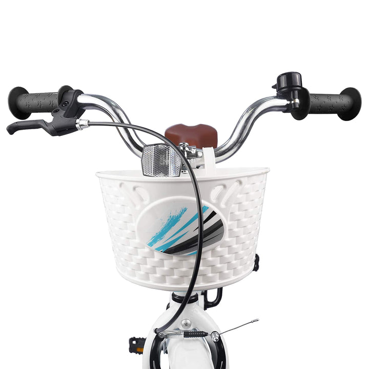 Børnecykel 20 tommer til børn i alderen 6-11 år Hvid