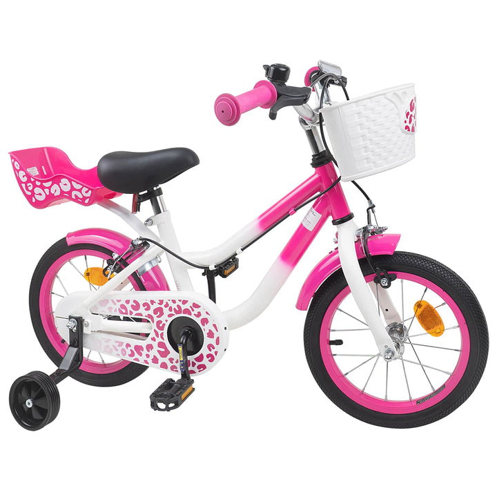 Børnecykel 14 tommer anbefalet til 3-5 år gammel Lyserød