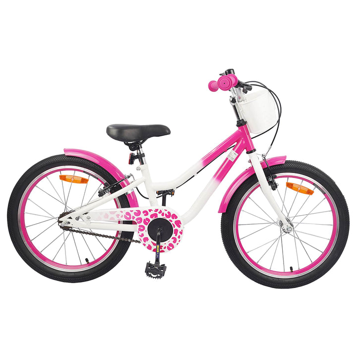 Børnecykel Med Trænehjul 18 tommer til 5-7 år gammel Lyserød