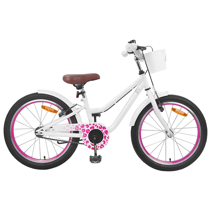 Børnecykel 20 tommer til børn i alderen 6-11 år Hvid