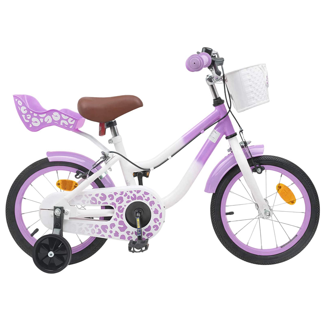 Børnecykel Med Trænehjul 12 tommer til 2-4 år gamle Lilla