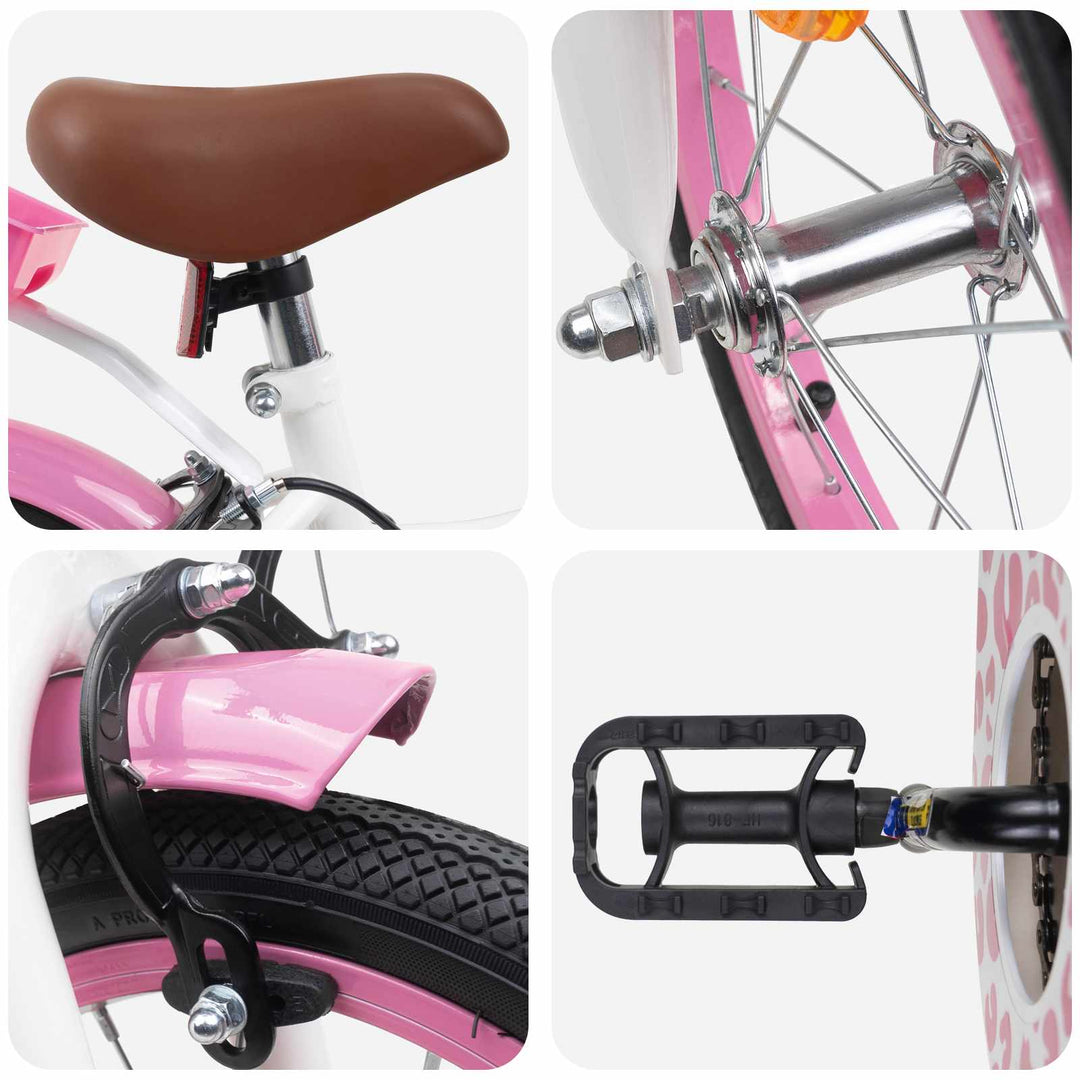 Børnecykel 14 tommer anbefalet til 3-5 år gammel Lys pink