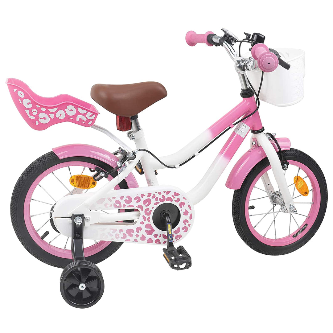 Børnecykel 14 tommer anbefalet til 3-5 år gammel Lys pink