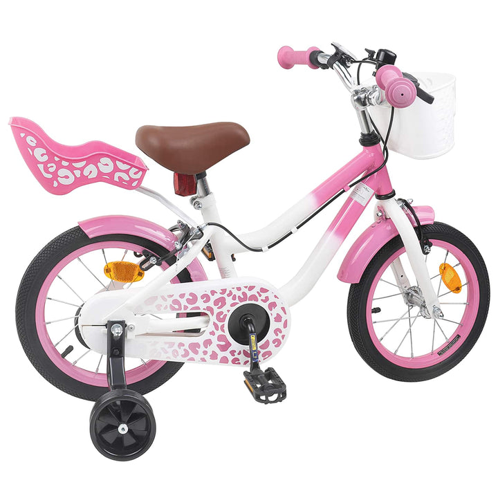 Børnecykel 14 tommer anbefalet til 3-5 år gammel Lys pink