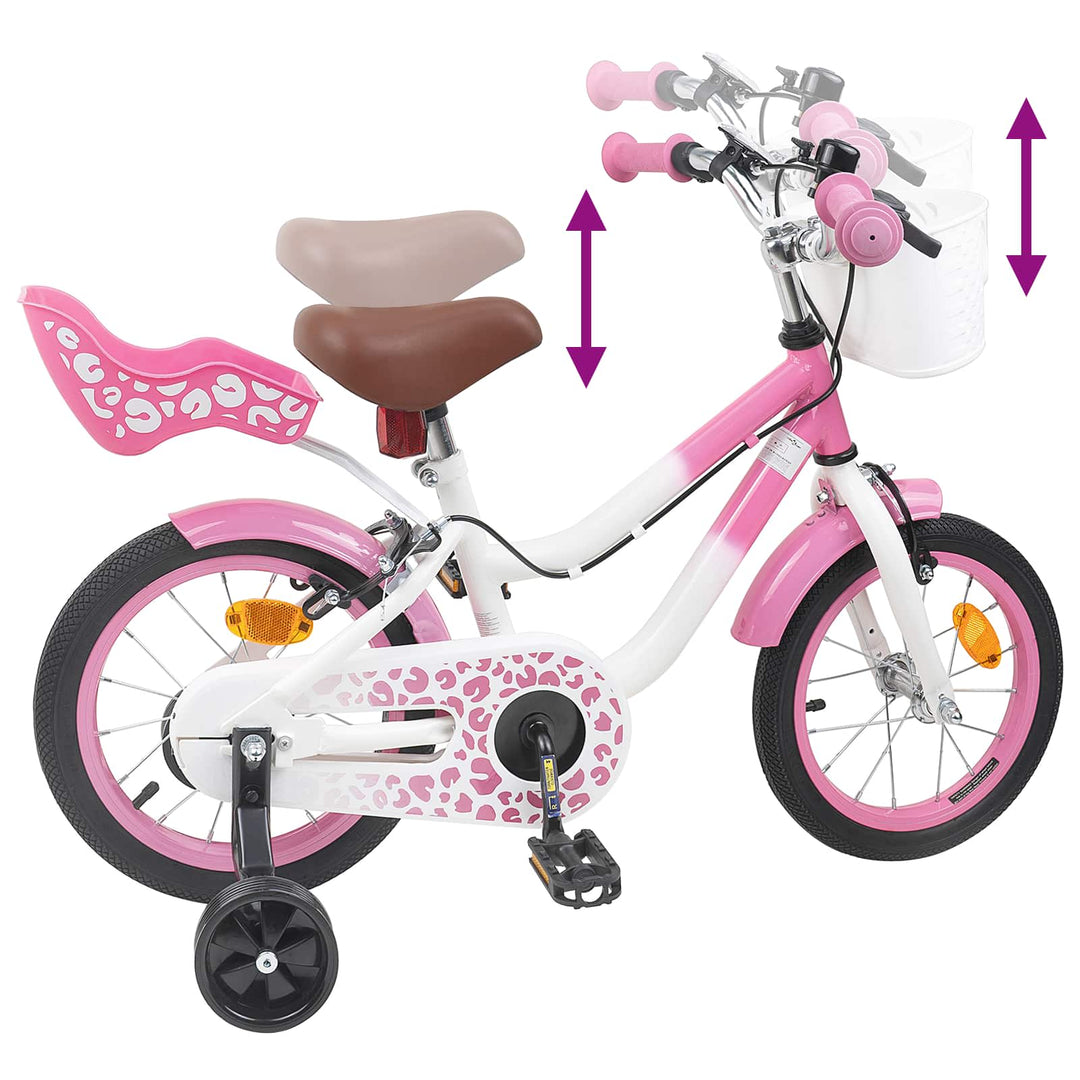 Børnecykel 14 tommer anbefalet til 3-5 år gammel Lys pink