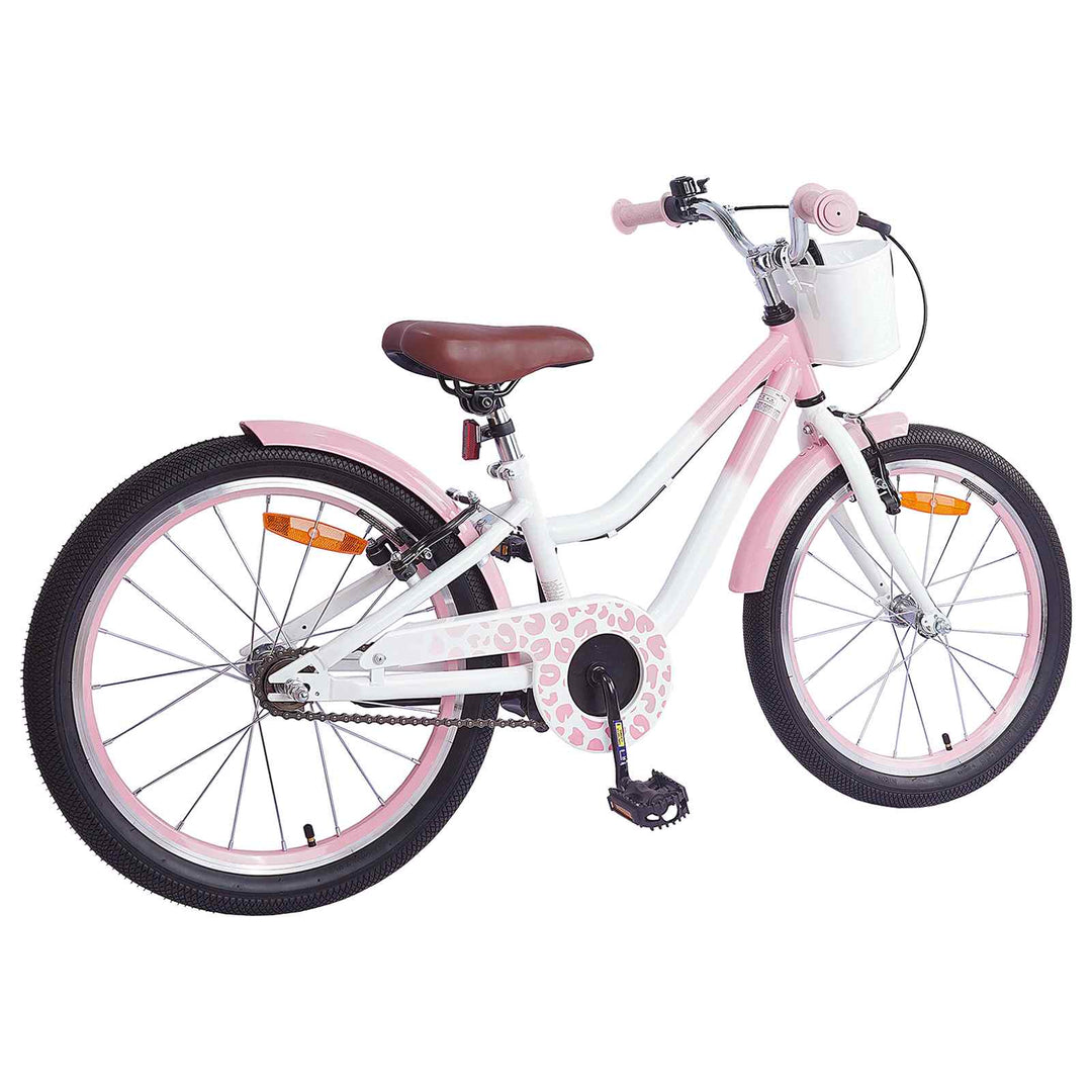 Børnecykel 18 tommer til 5-7 år gammel Lys pink