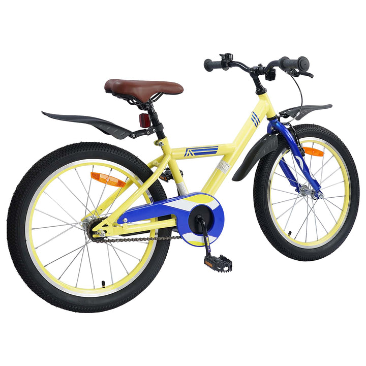 Børnecykel 18 tommer til 5-7 år gammel Gul