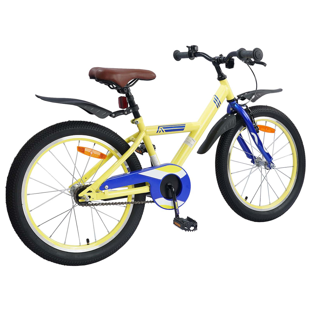 Børnecykel 20 tommer til børn i alderen 6-11 år Gul