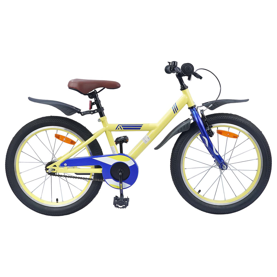 Børnecykel 20 tommer til børn i alderen 6-11 år Gul