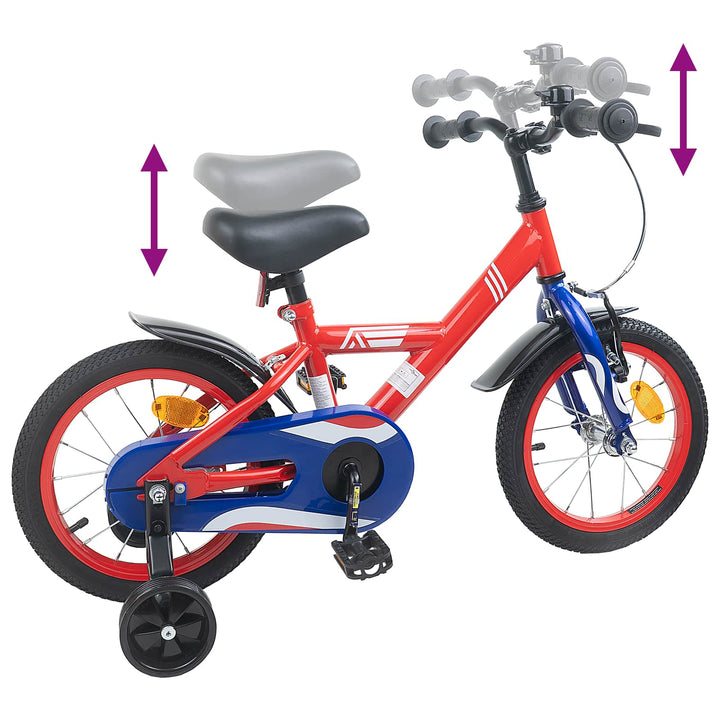 Børnecykel 12 tommer til 2-4 år gamle Rød