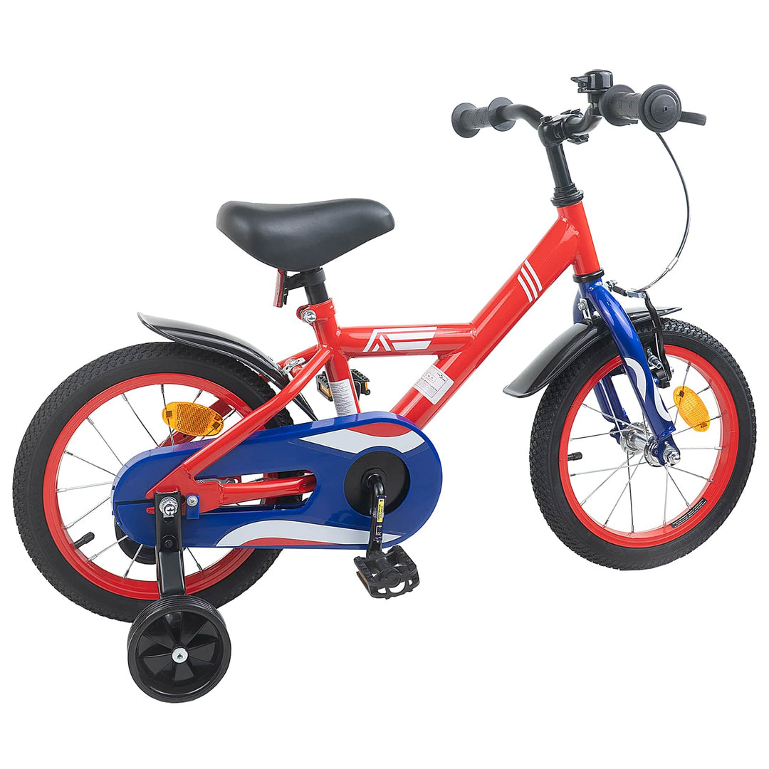 Børnecykel 16 tommer til 4-6 år gamle Rød