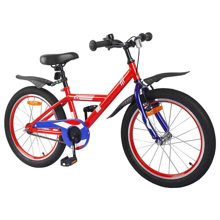 Børnecykel 18 tommer til 5-7 år gammel Rød