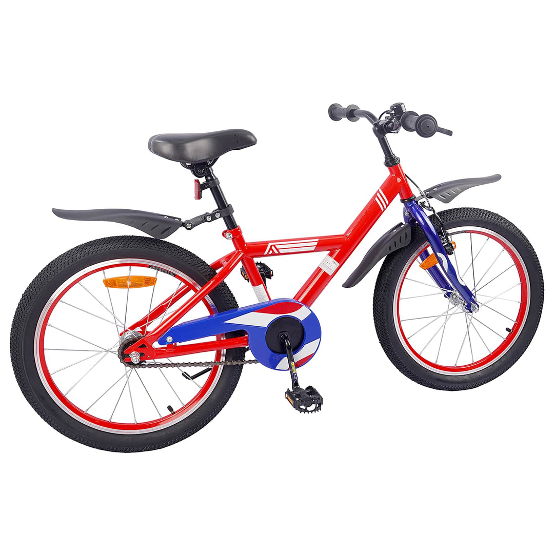 Børnecykel 18 tommer til 5-7 år gammel Rød