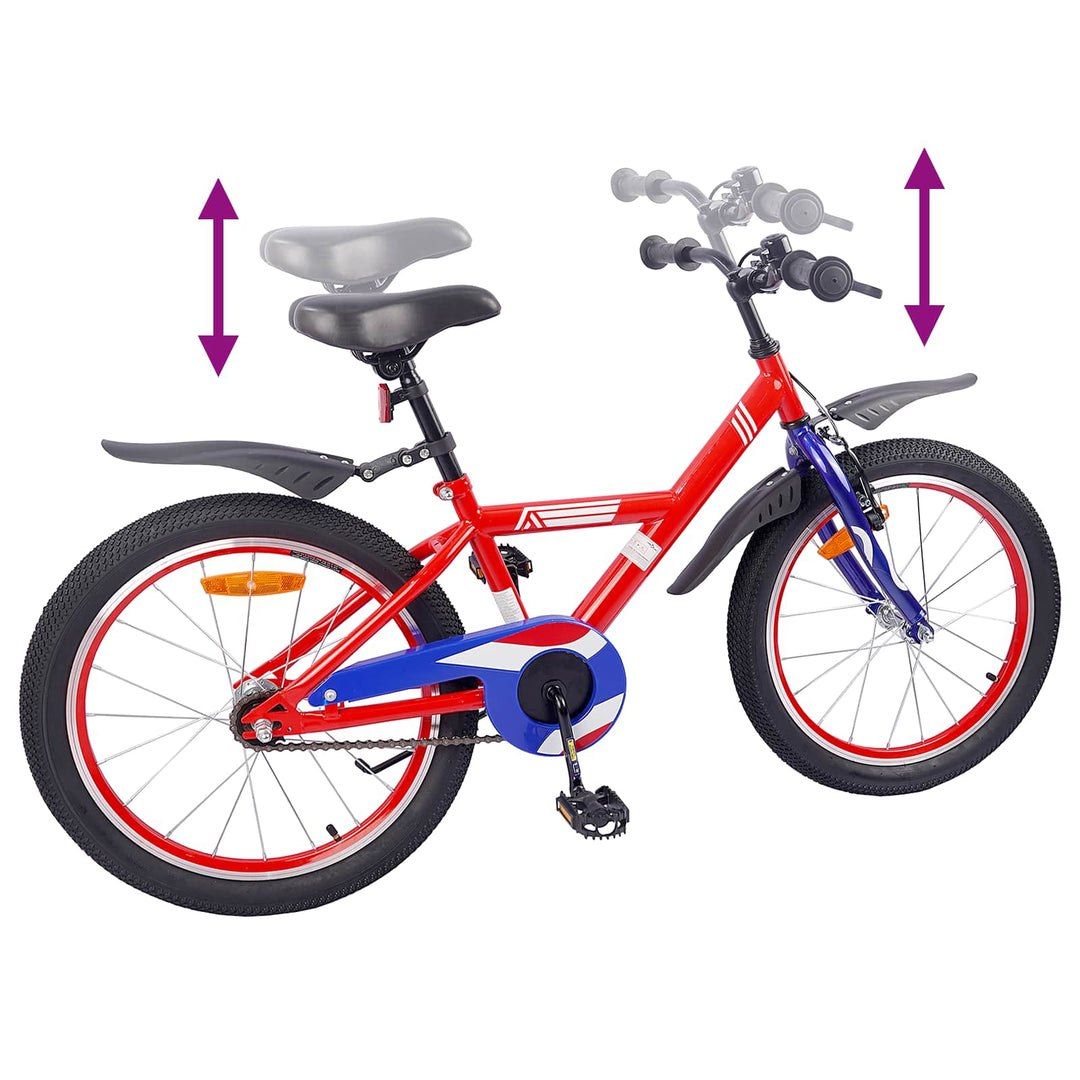 Børnecykel 20 tommer til børn i alderen 6-11 år Rød