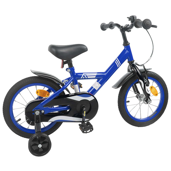 Børnecykel 14 tommer anbefalet til 3-5 år gammel Mørk blå