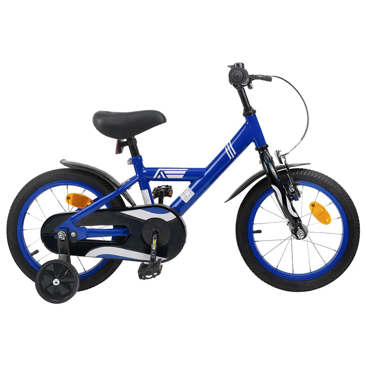 Børnecykel 16 tommer til 4-6 år gamle Mørk blå