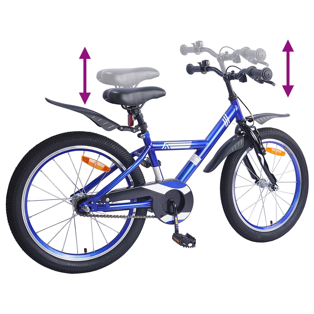 Børnecykel 20 tommer til børn i alderen 6-11 år Mørk blå