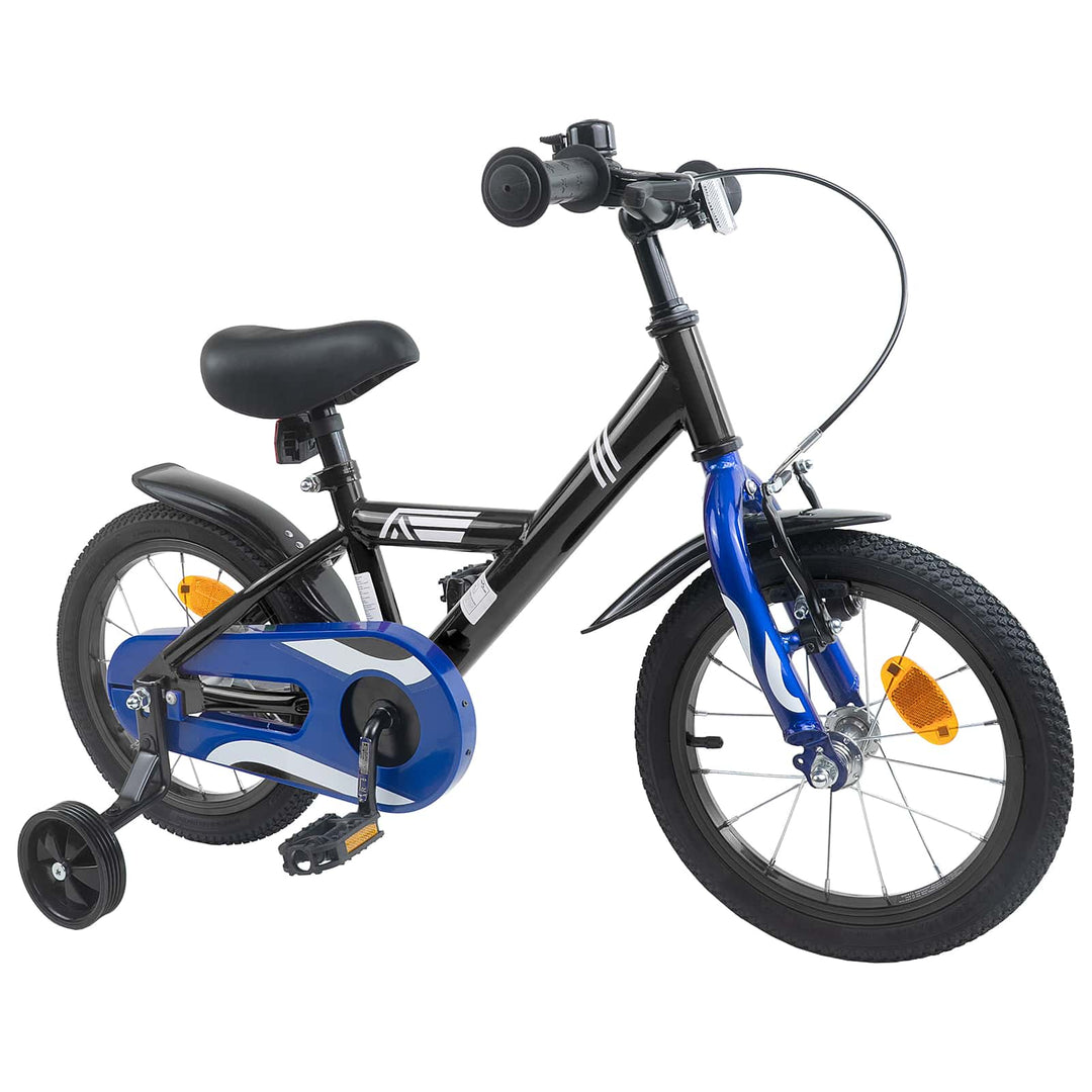 Børnecykel 12 tommer til 2-4 år gamle Sort