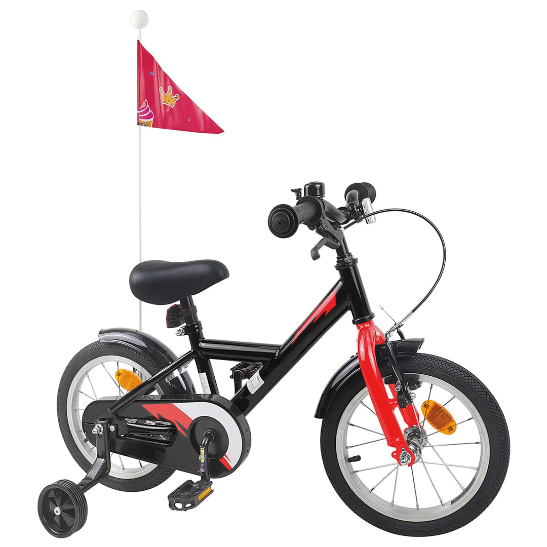 Børnecykel 14 tommer anbefalet til 3-5 år gammel Sort