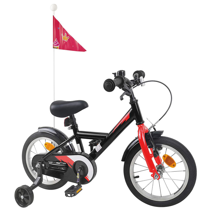Børnecykel 14 tommer anbefalet til 3-5 år gammel Sort