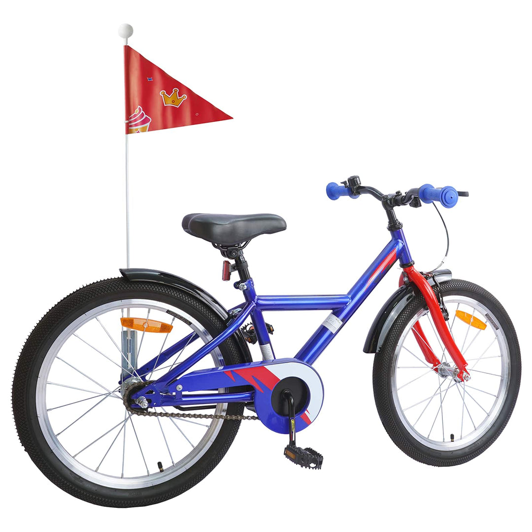 Børnecykel 18 tommer til 5-7 år gammel Mørk blå