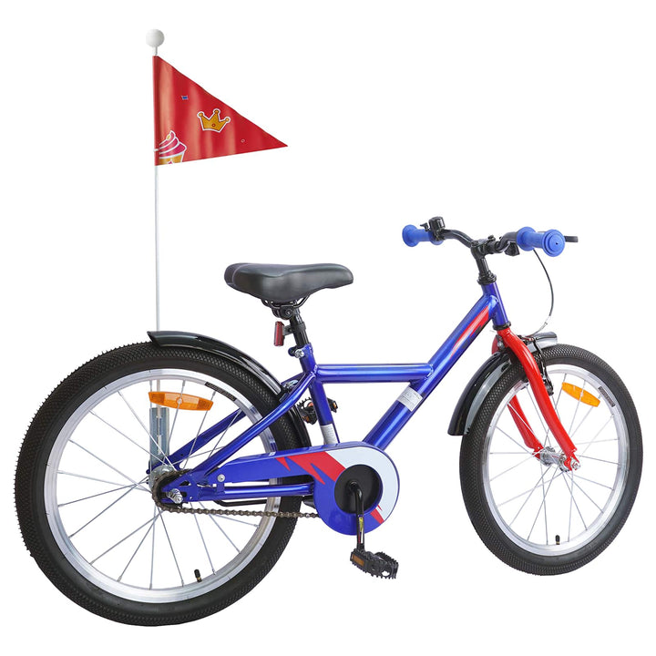 Børnecykel 18 tommer til 5-7 år gammel Mørk blå