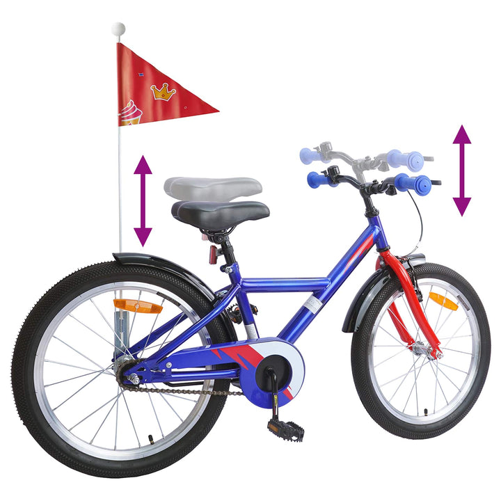 Børnecykel 20 tommer til børn i alderen 6-11 år Mørk blå