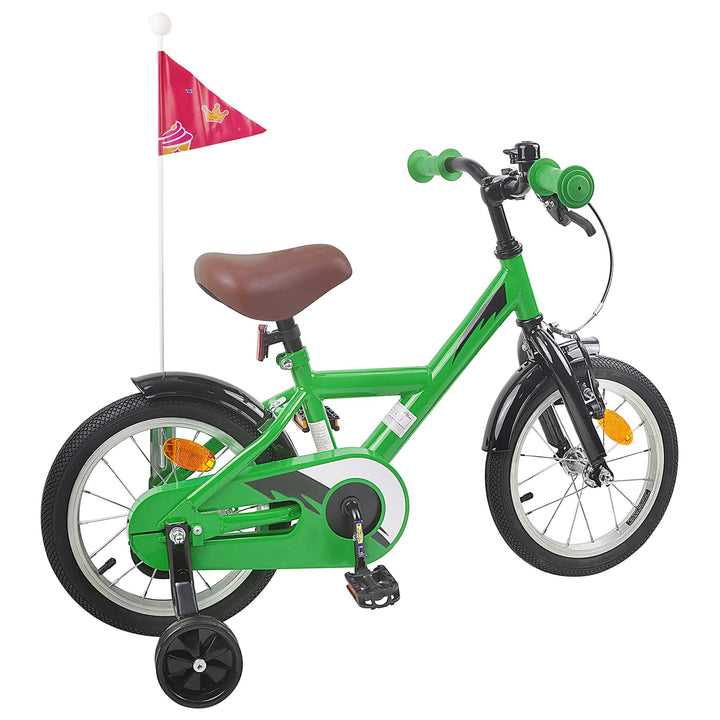 Børnecykel 16 tommer til 4-6 år gamle Grøn