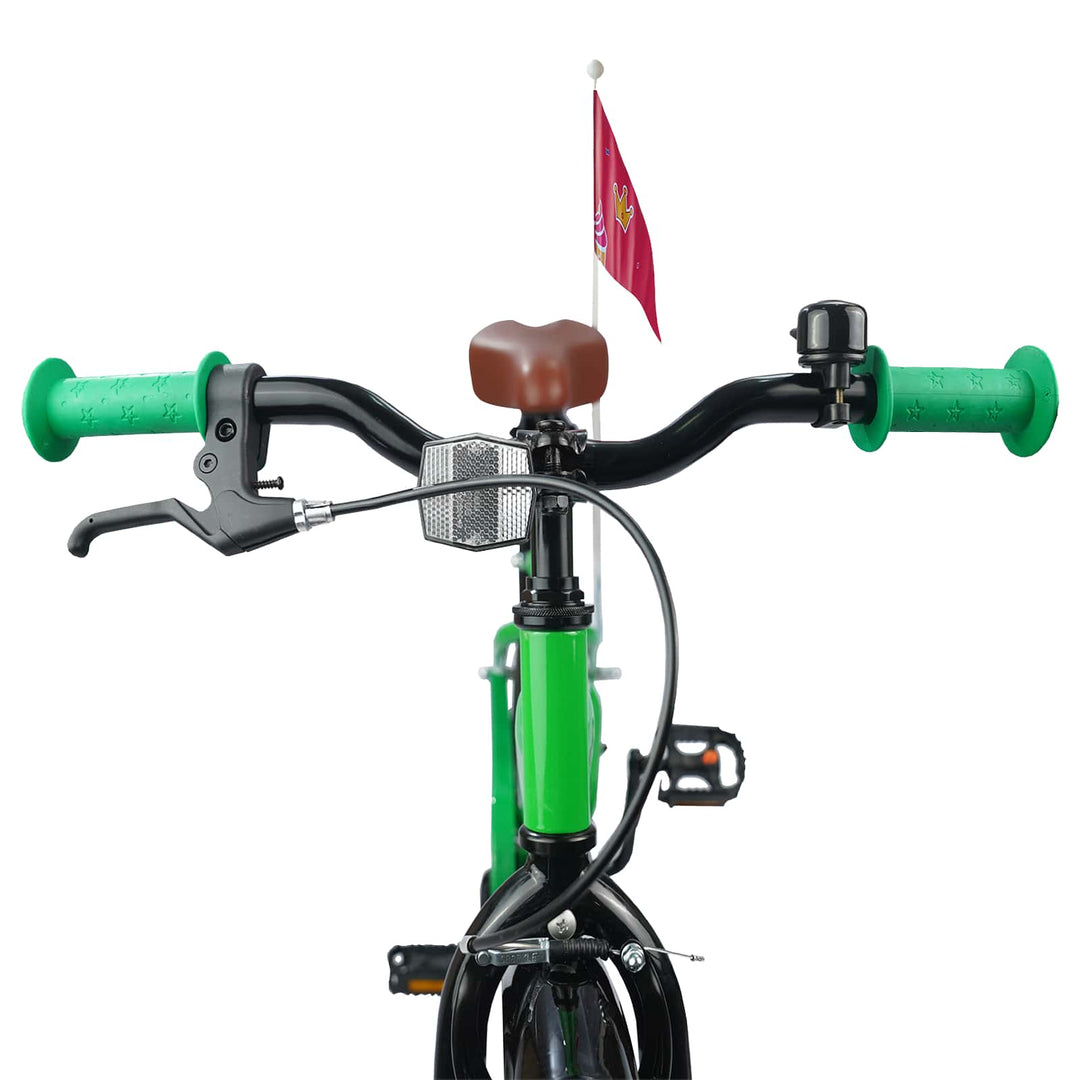 Børnecykel 18 tommer til 5-7 år gammel Grøn