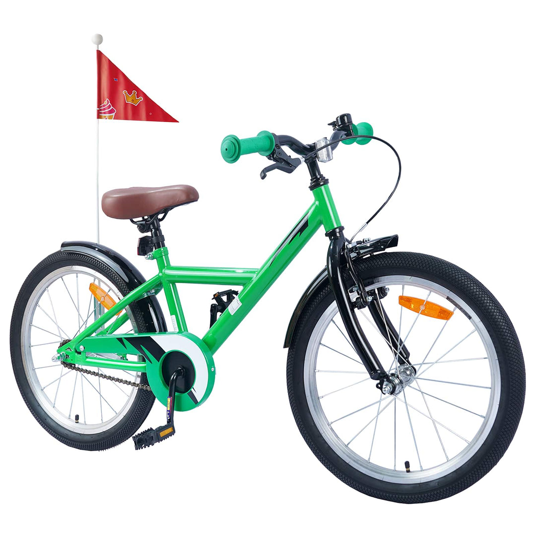 Børnecykel 20 tommer til børn i alderen 6-11 år Grøn