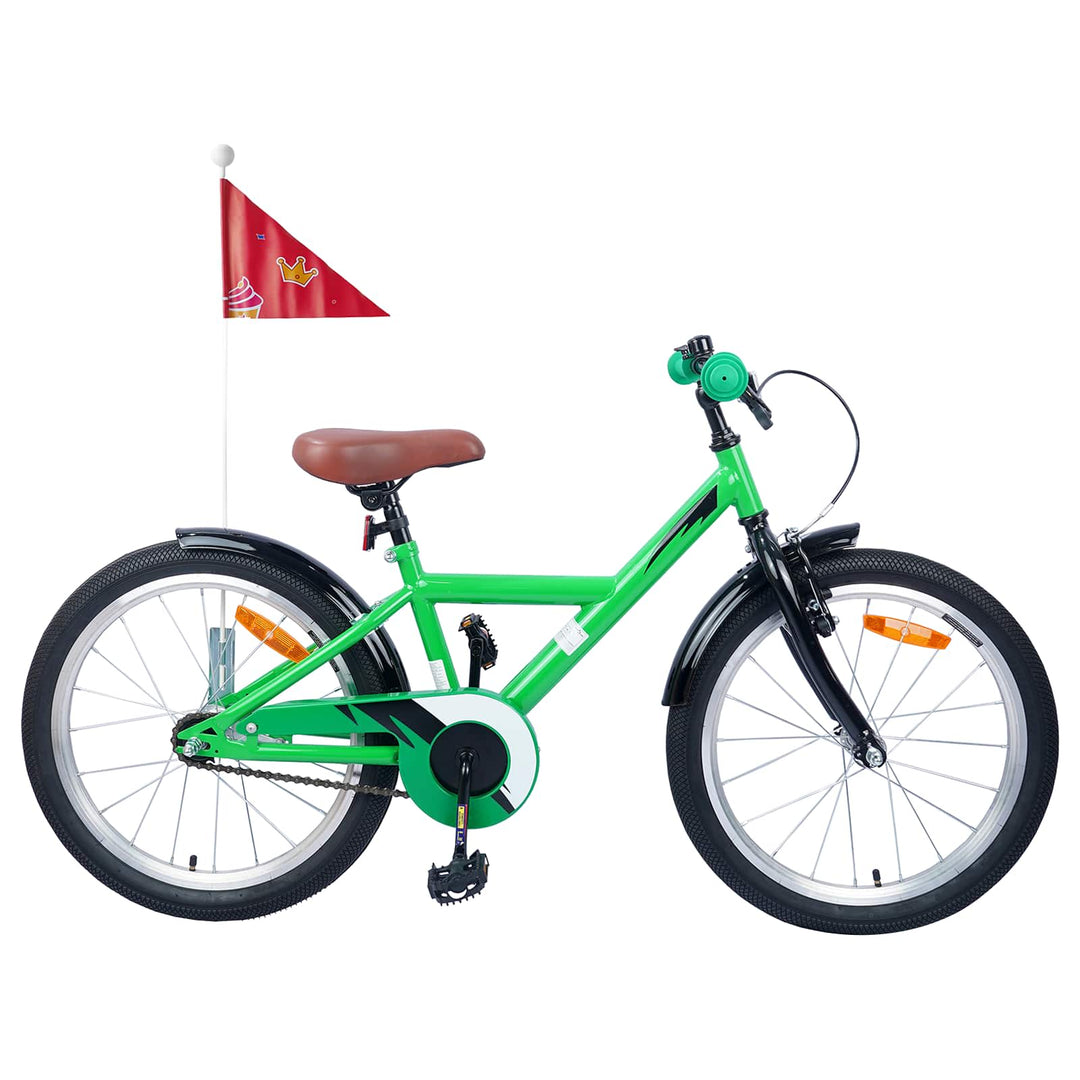 Børnecykel 20 tommer til børn i alderen 6-11 år Grøn