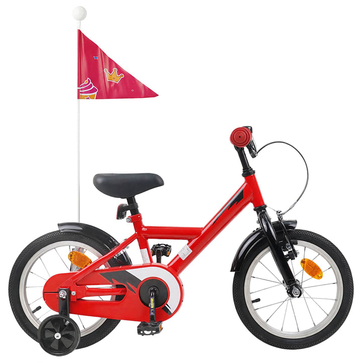 Børnecykel 16 tommer til 4-6 år gamle Rød