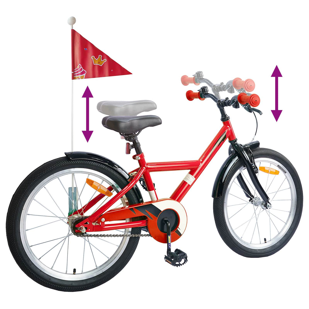 Børnecykel 20 tommer til børn i alderen 6-11 år Rød