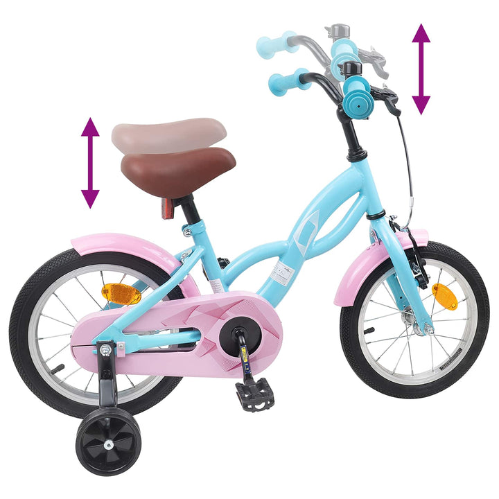 Børnecykel 12 tommer til 2-4 år gamle Lyseblå