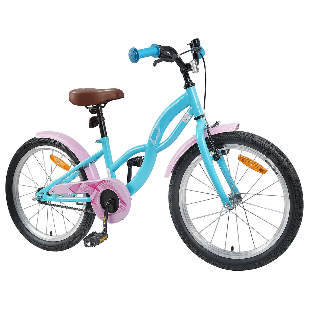 Børnecykel 20 tommer til børn i alderen 6-11 år Lyseblå