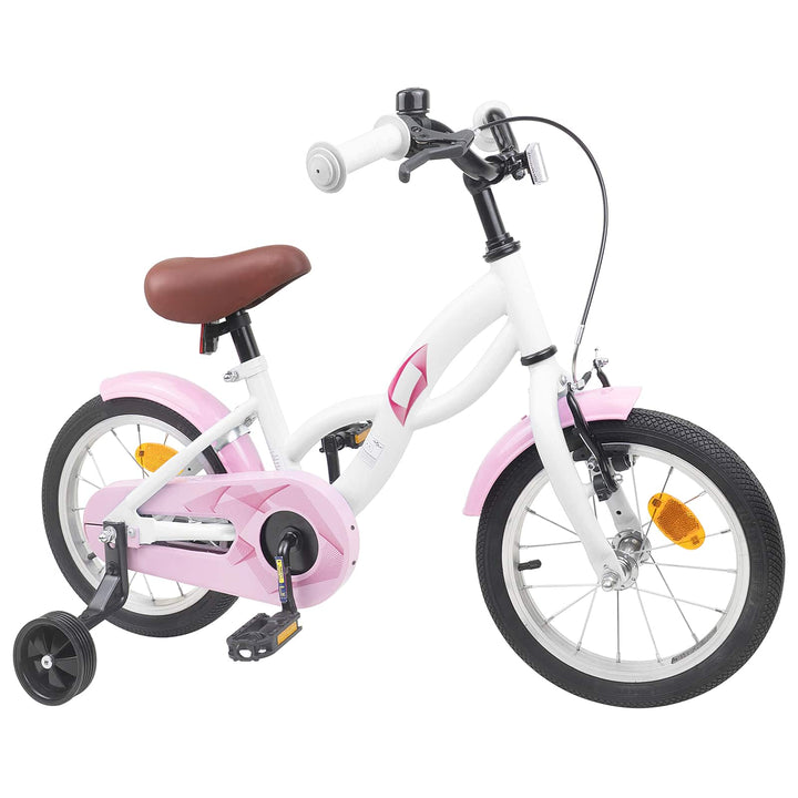 Børnecykel 14 tommer anbefalet til 3-5 år gammel Hvid