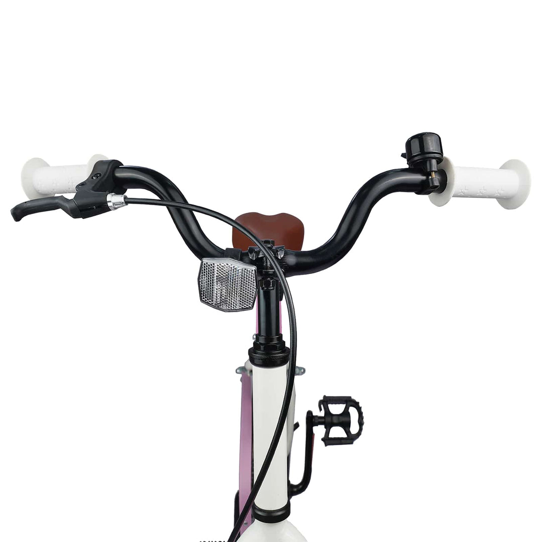 Børnecykel 20 tommer til børn i alderen 6-11 år Hvid