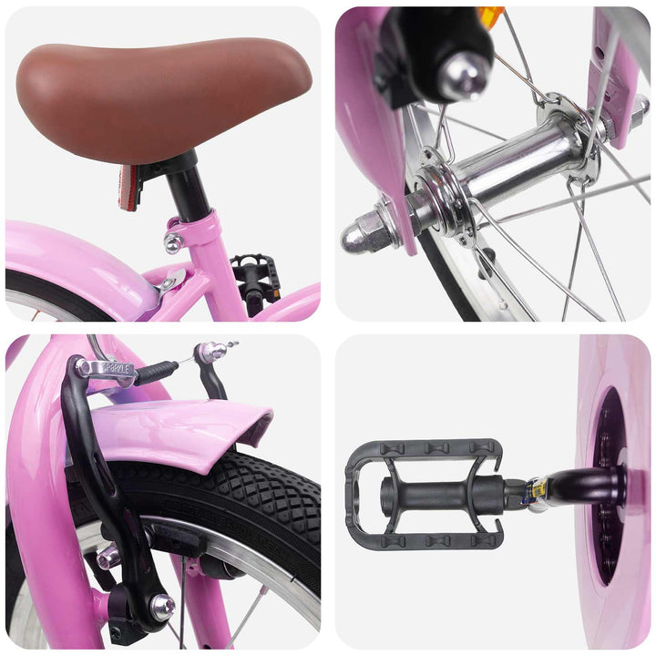 Børnecykel 14 tommer anbefalet til 3-5 år gammel Lys pink