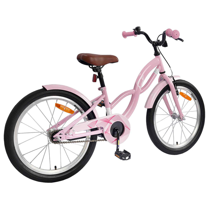 Børnecykel 18 tommer til 5-7 år gammel Lys pink