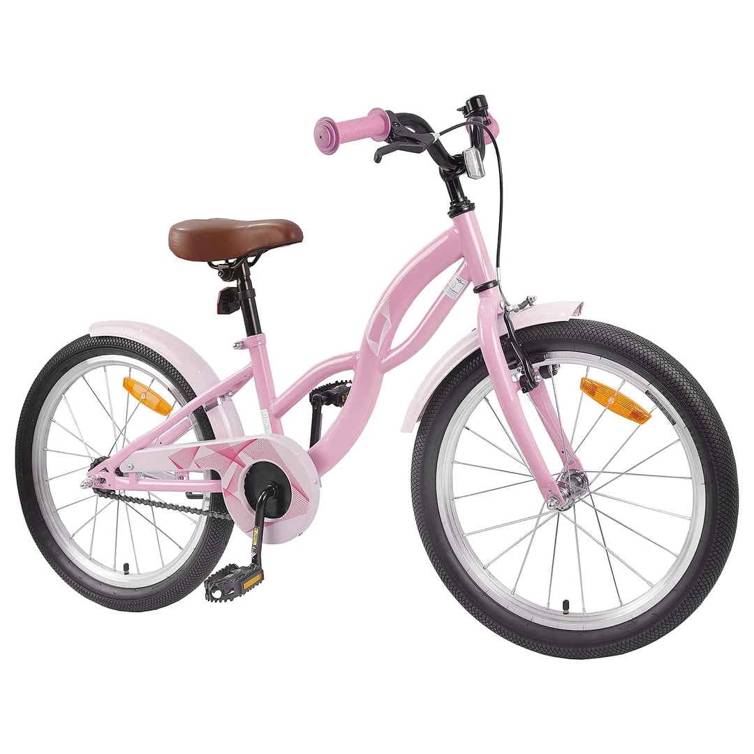 Børnecykel 20 tommer til børn i alderen 6-11 år Lys pink