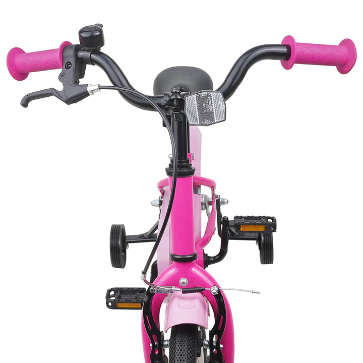 Børnecykel 16 tommer til 4-6 år gamle Mørk pink