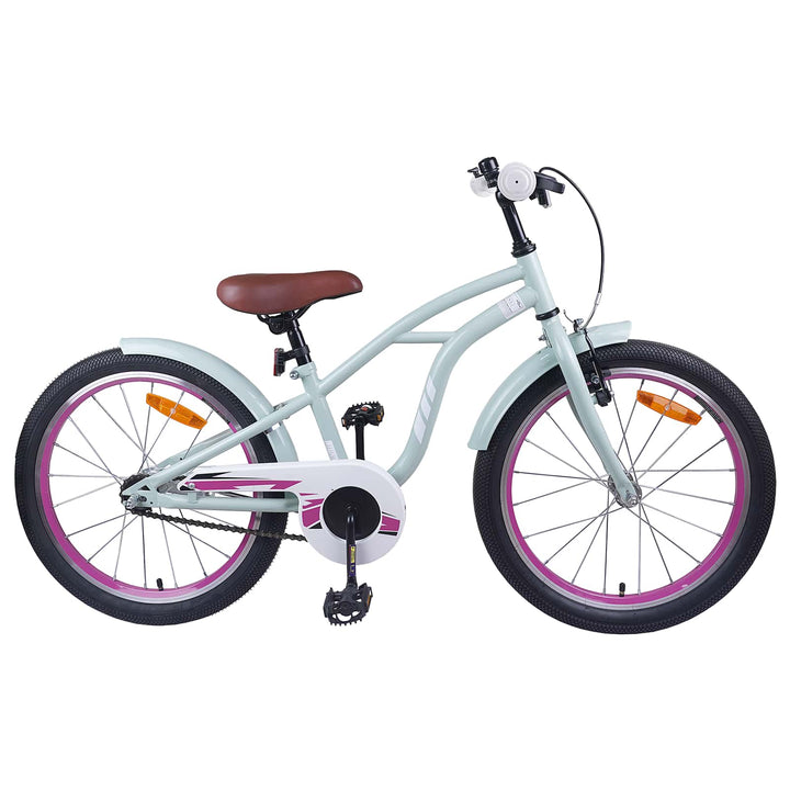 Børnecykel 20 tommer til børn i alderen 6-11 år Lys grøn