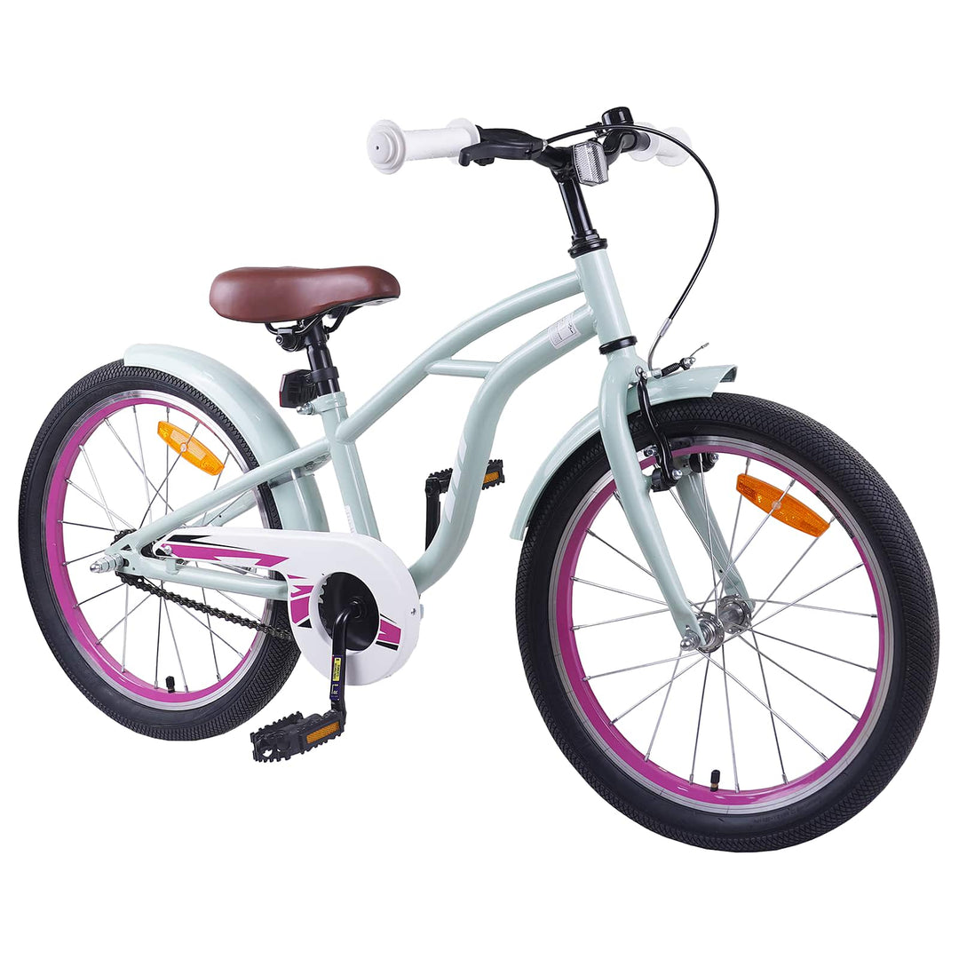 Børnecykel 22 tommer til 7-12 år gammel Lys grøn