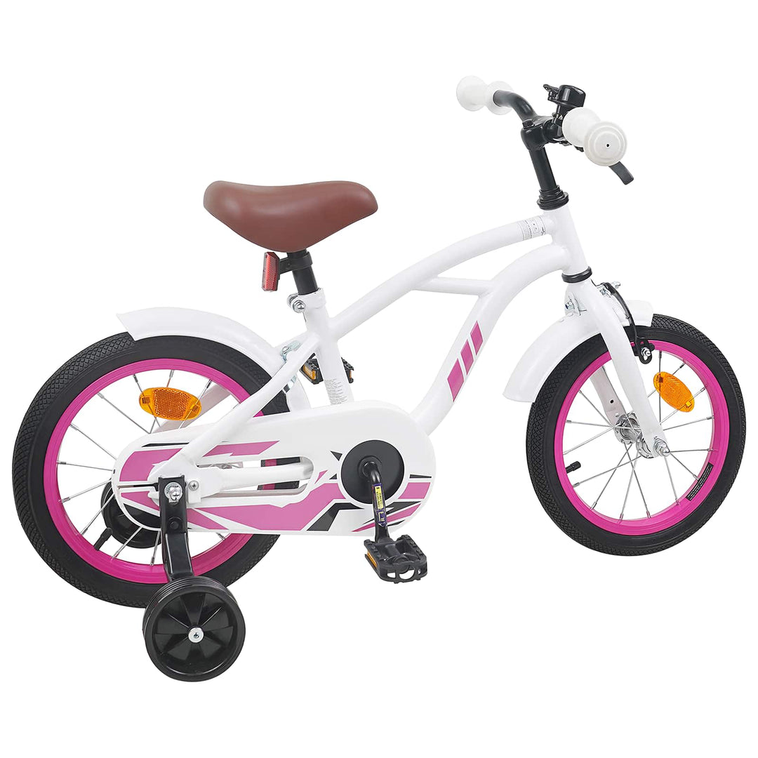 Børnecykel 16 tommer til 4-6 år gamle Hvid