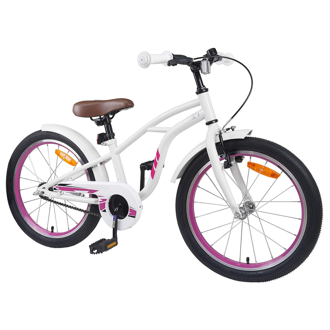 Børnecykel 22 tommer til 7-12 år gammel Hvid