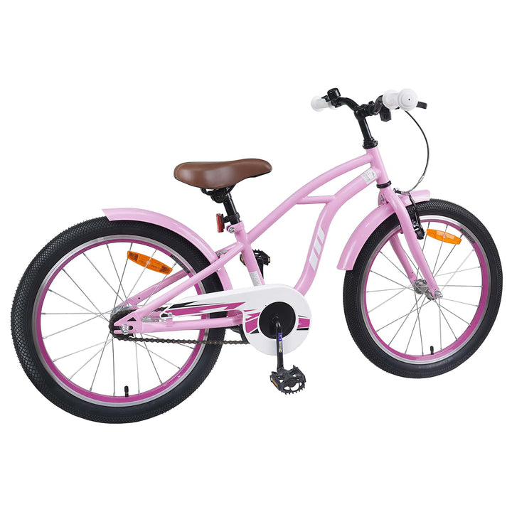 Børnecykel 20 tommer til børn i alderen 6-11 år Lys pink
