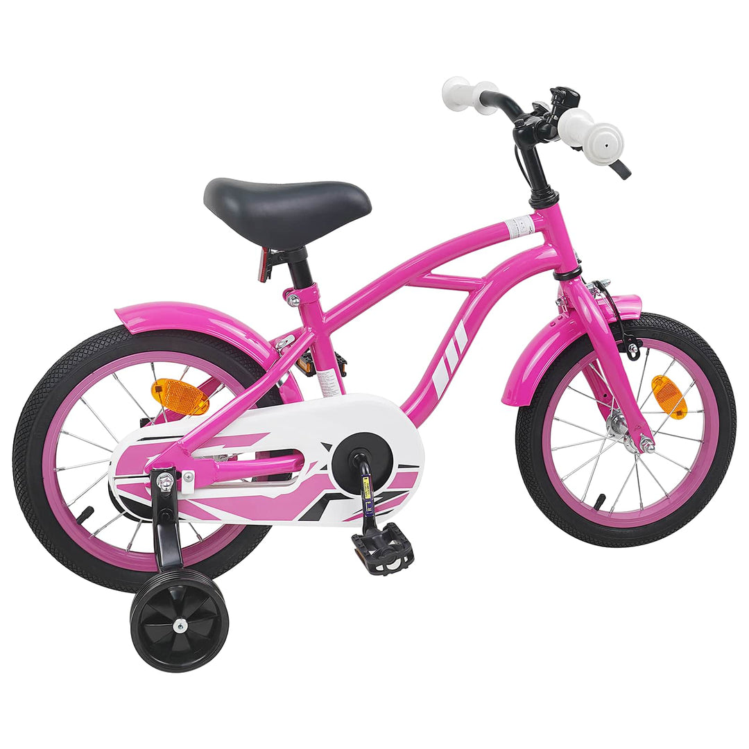 Børnecykel 12 tommer til 2-4 år gamle Mørk pink
