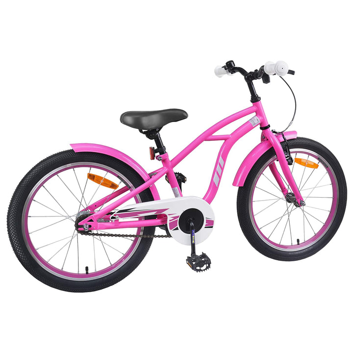 Børnecykel 22 tommer til 7-12 år gammel Mørk pink