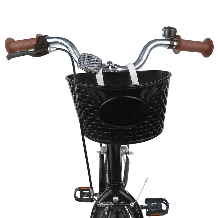 Børnecykel 24 tommer til 8-12 år Sort