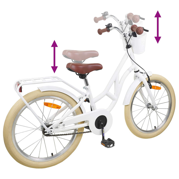 Børnecykel 20 tommer 6-11 Hvid